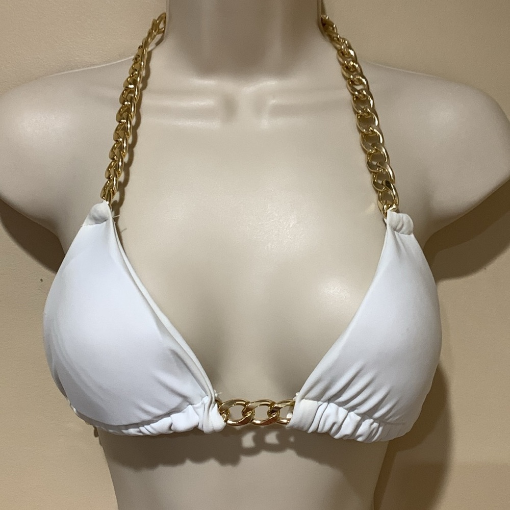 Chain strap swim top - Picture 1 of 8